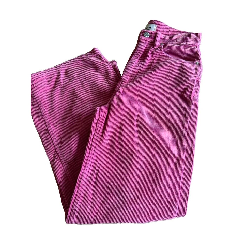 BDG Corduroy Wide Leg Pants, Size 25, Pink